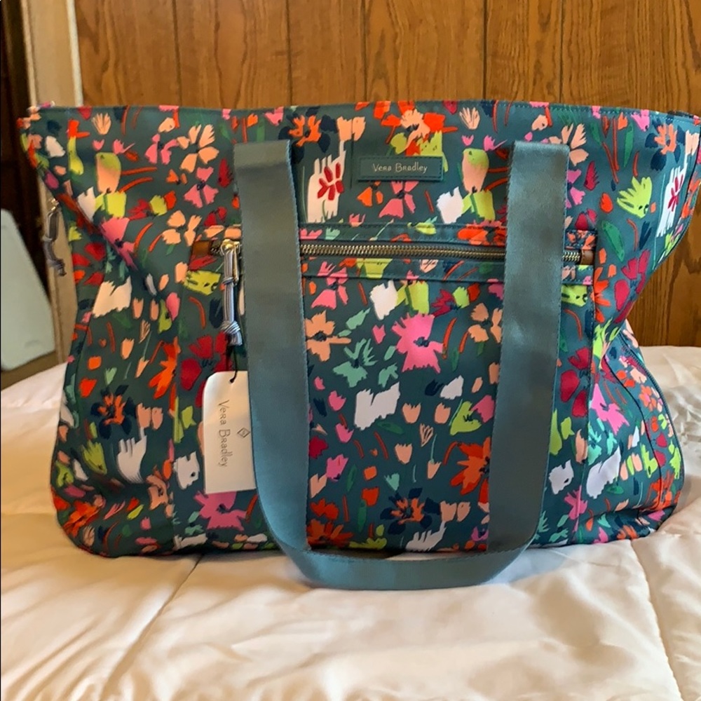 Vera Bradley Expandable Tote. Superbloom Sketch.